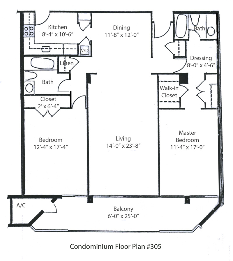 condo 305 floor plan